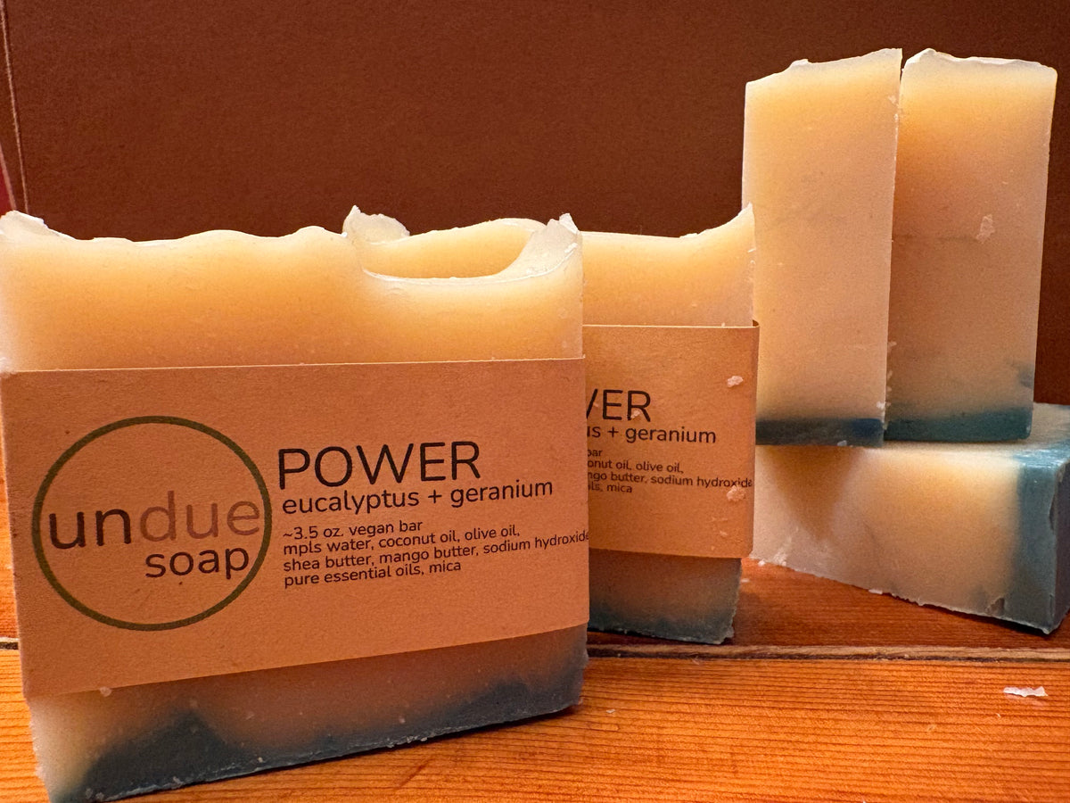 power: eucalyptus + geranium