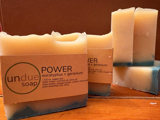 power: eucalyptus + geranium