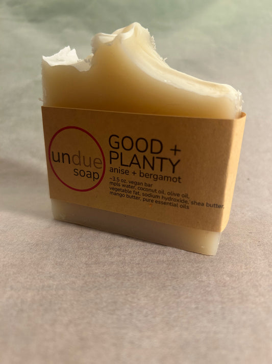 good + planty: anise + bergamot